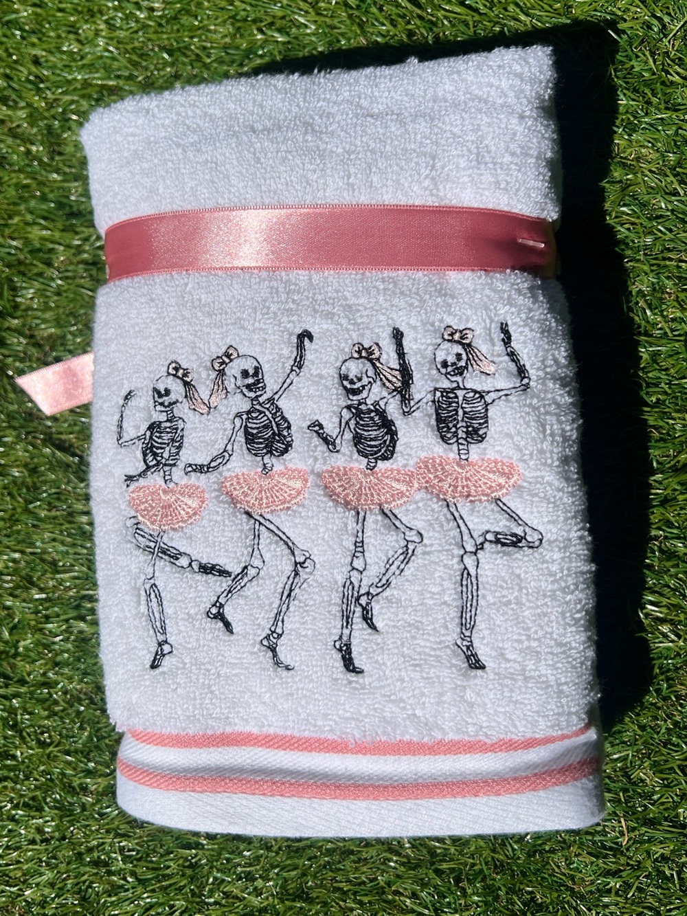 Halloween Skeleton Ballerinas Hand Towel Set | 2pcs
